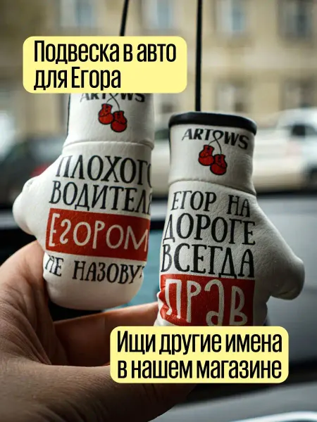 ARTOWS Именной подарок для водителя Егора в машину