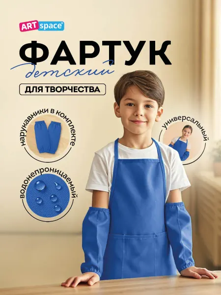 ArtSpace Фартук с нарукавниками для рисования и труда