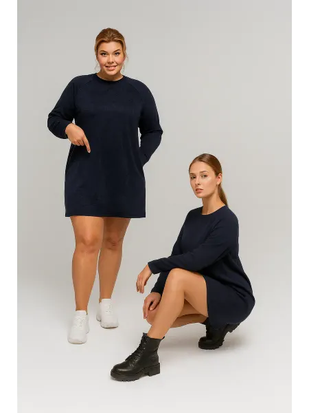 ArtsPortStyle Платье туника базовое трикотажное варенка