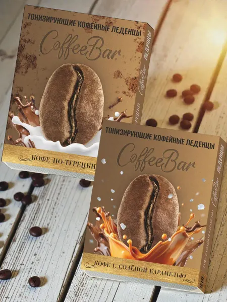 Радоград Леденцы CoffeeBar кофе по-турецки и соленая карамель, 2*10шт