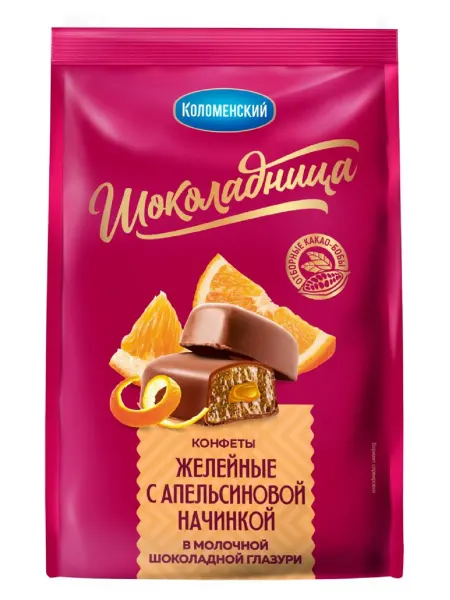 Коломенский Конфеты Шоколадница с апельсининовой начинкой, 160 г