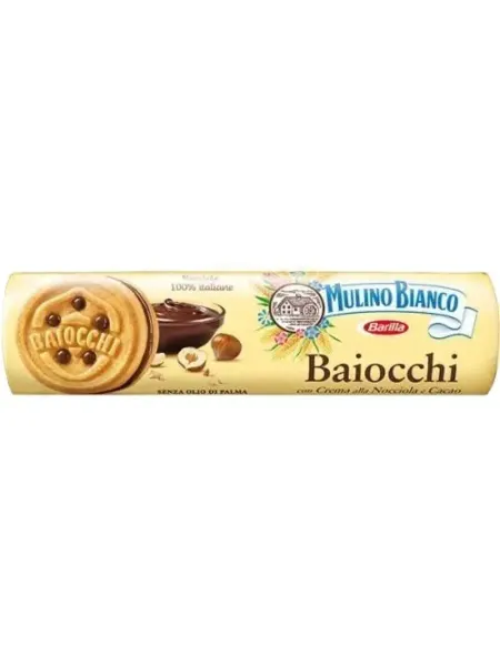 Mulino Bianco Песочное печенье с кремом, 168 г