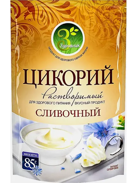 Цикорий растворимый Здравник со сливочным вкусом 85г