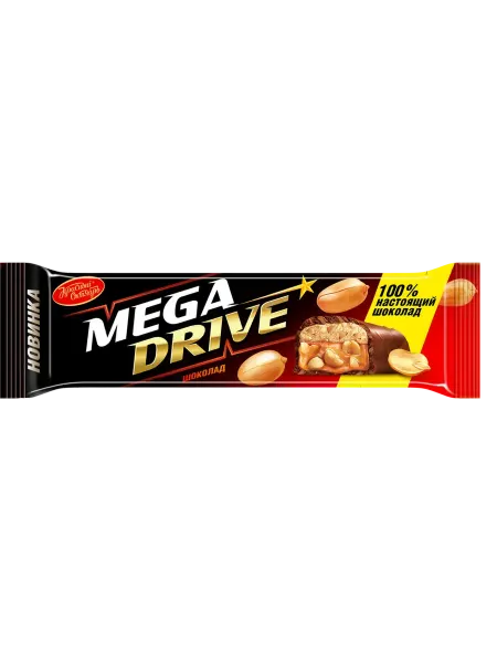 Красный Октябрь Батончик шоколадный Mega drive с, 1шт