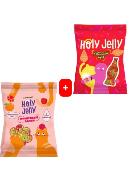 Holy Jelly Мармелад фруктовые лапки и вкус кола-лимон кислые