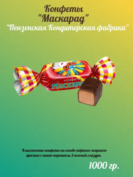 Пензенская кондитерская фабрика Конфеты шоколадные Маскарад, 1кг