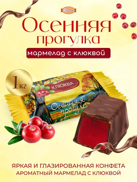Свитлайф Конфеты Осенняя Прогулка мармелад в шоколаде 1кг