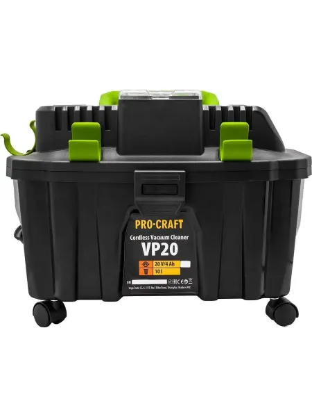 ProCraft Пылесос промышленный аккумуляторный 20В 10л VP20