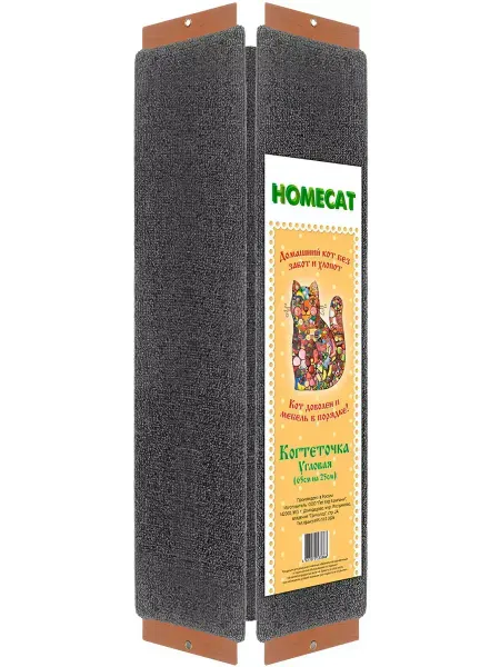 Когтеточка HOMECAT с кошачьей мятой угловая 65*25см
