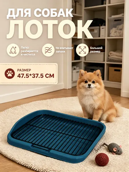 Лоток для собак под пеленку силиконовый 50*40 см