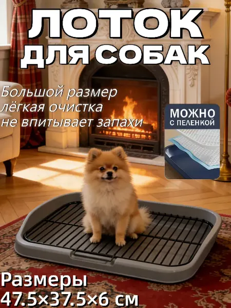 Лоток для собак мелких пород 47.5х37 см