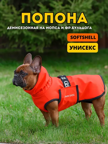 Rain Dog Попона жилет демисезонная для собак мопс, фр.бульдог