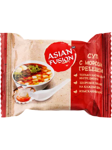 Суп ASIAN FUSION с морским гребешком