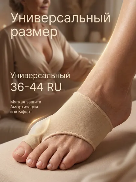 Корректор для большого пальца ноги, бурсопротектор, универсальный размер 36-44