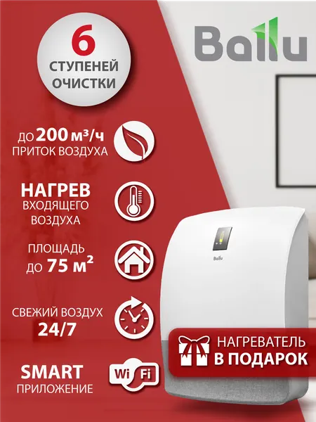 Ballu Очиститель воздуха приточный ONEAIR ASP-200S