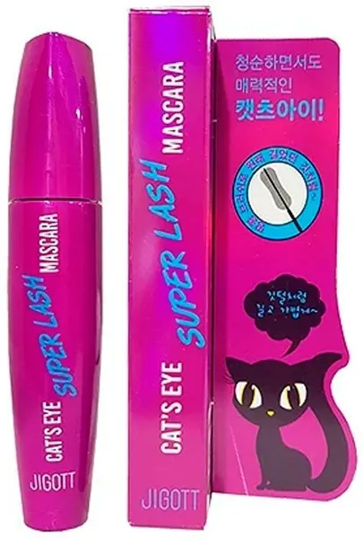 Jigott Тушь для ресниц удлиняющая Cat`S Eye Super Lash Mascara, 12 г