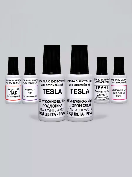 PODKRASKA.RU Краска автомобильная TESLA белая,PPSW - WHITE WATER, PEARL