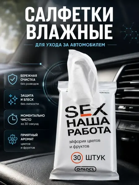 ASTER22 Салфетки влажные автомобильные для уборки салона автомобиля