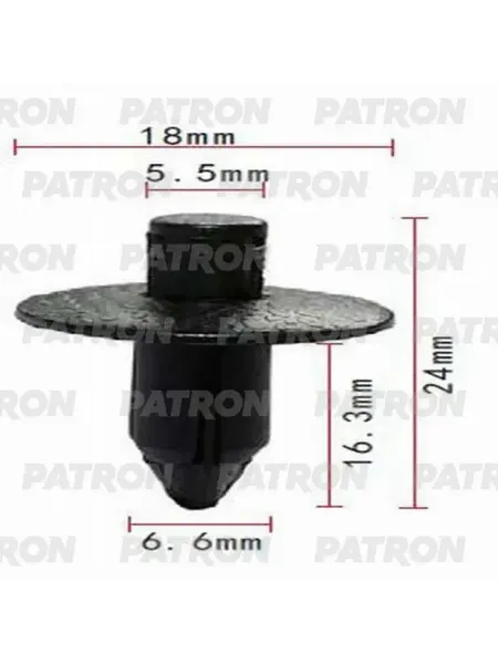 PATRON Клипса пластмассовая Infiniti,Lexus,Nissan,Toyota применяем