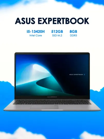 Ноутбук ASUS ExpertBook P1503CVA i5-13420H Misty Grey
