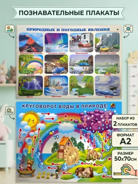 ЛИНГ Плакаты Окружающий мир комплект 2 шт