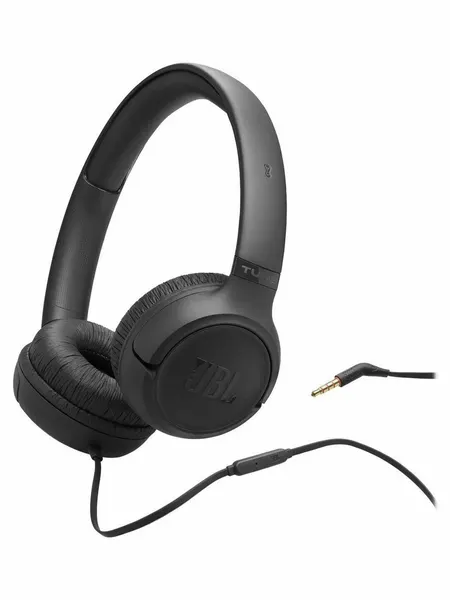 Наушники проводные JBL Tune 530, складные, черный (JBLT530BLK)