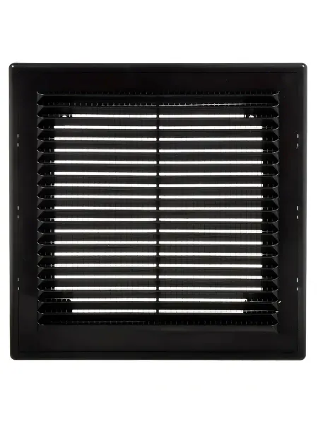 Viento Решетка вытяжная пластиковая с сеткой 250x250 черная