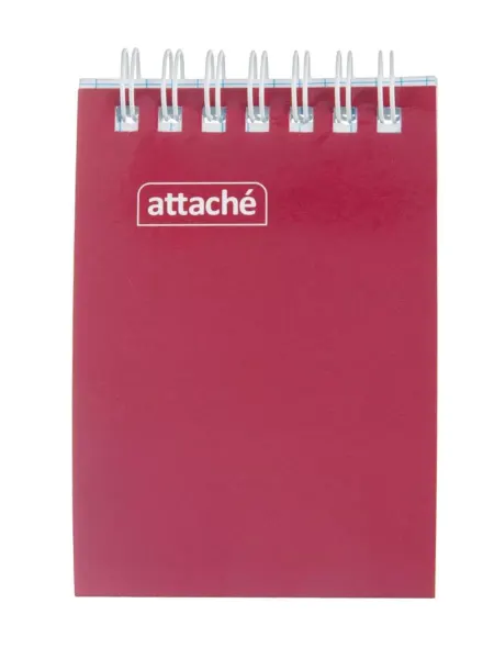 Attache Блокнот для записей, бордовый, А7, в клетку 1 штука