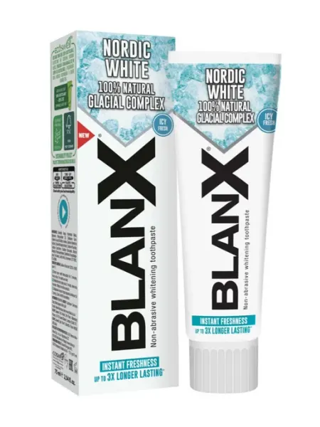 Blanx Зубная паста отбеливающая Nordic White 75 мл