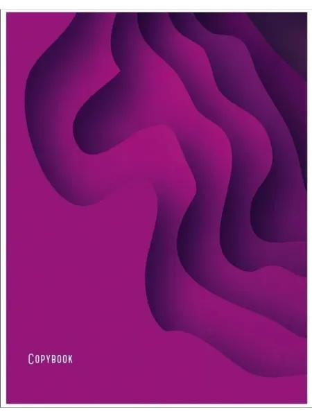 Тетрадь А5 48л Скрепка Клетка PINK Дизайн 1