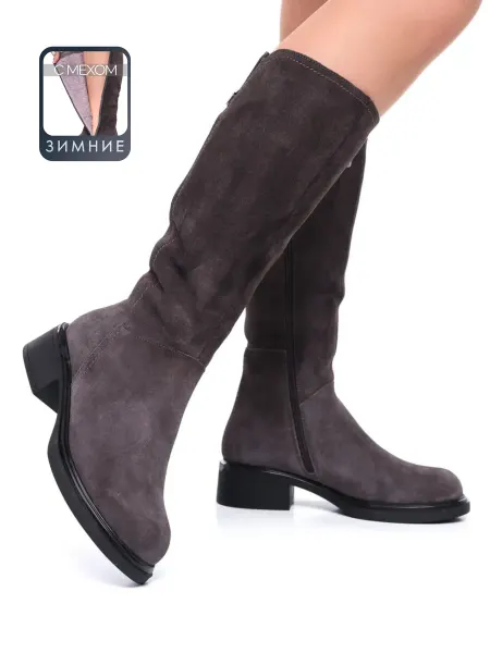 GGI-Shoes Сапоги из натуральной замши зима