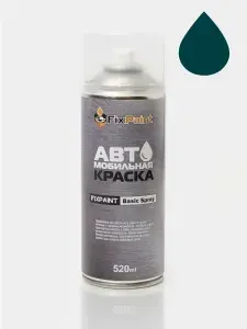 Краска AUDI, код X6B, TIOMAN GREEN, автомобильная эмаль FixPaint Spray в аэрозольном баллончике 520 мл