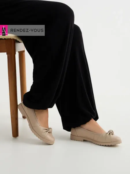 Tendance Туфли без каблука кожаные с мягкой стелькой