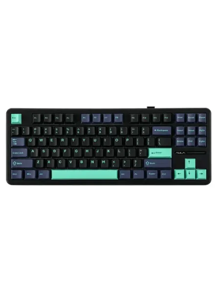 Беспроводная механическая клавиатура AULA F87 Pro Cerulean д…