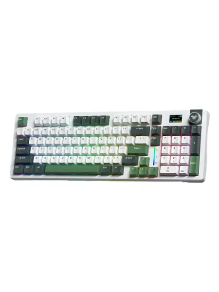 AULA S98Pro беспроводная механическая клавиатура (Белый, Зел…