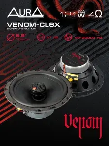 Коаксиальная акустика AurA VENOM-CL6X