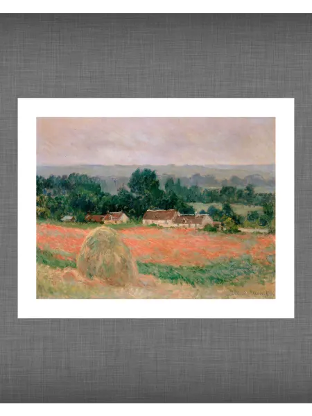 Past_today "Стог сена в Живерни", Моне (натур.холст, 30х40 см)