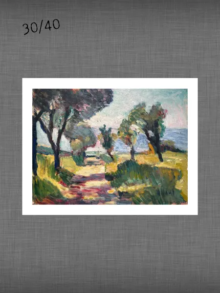 Past_today "Корсиканский пейзаж. Оливы", Матисс (натур.холст, 30х40 см)
