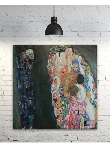 Past_today "Смерть и жизнь", Климт (без подрамника, 40х40)