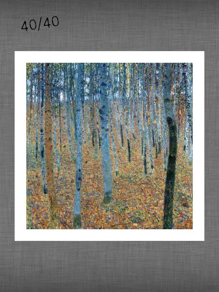 Past_today "Буковая роща", Климт (искусст.полотно, 40х40 см)