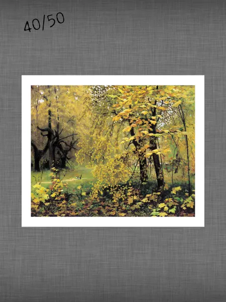 Past_today "Золотая осень", Остроухов (искусст.полотно, 40х50 см)