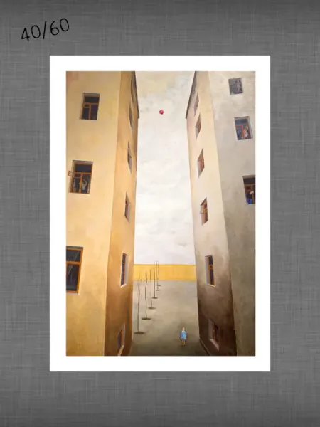 Past_today "Шар улетел", Лучишкин (искусст.полотно, 40х60 см)