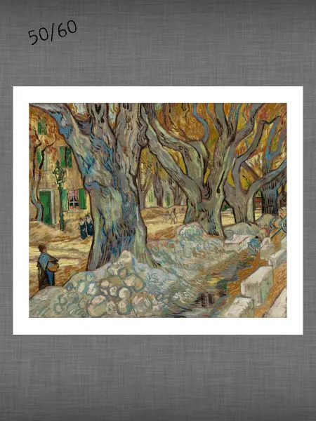 Past_today "Большие платаны", Ван Гог (искусст.полотно, 50х60)
