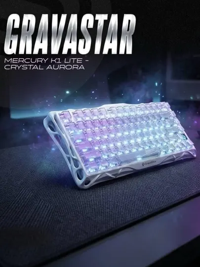 Игровая клавиатура GravaStar Mercury K1 Lite - Crystal Aurora