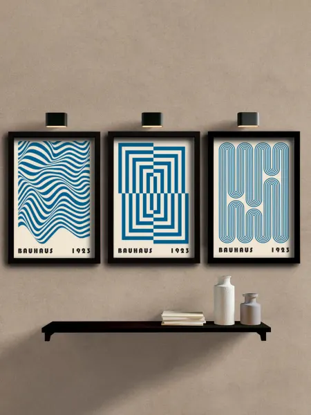 SKARPOSTERS Набор постеров Bauhaus Blue 1923 Vintage 30х21 3штбез рамы
