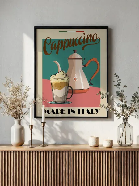 Postermarket Картина в раме 40х50 см Кофе Капучино
