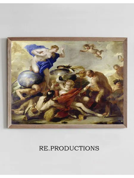 Re.productions Постер Youth Tempted by the Vices - Luca Giordano