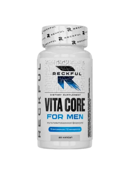 Reckful Vita Core for men 60, витамины с амино для мужчин - Витаминно-минеральные комплексы