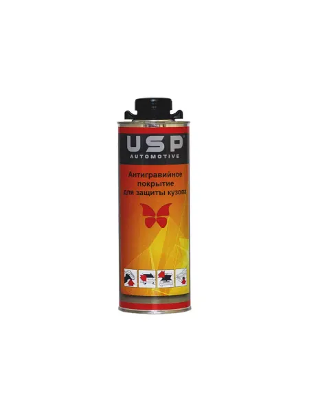 USP Automotive Антигравий автомобильный USP черный евробаллон 1 кг