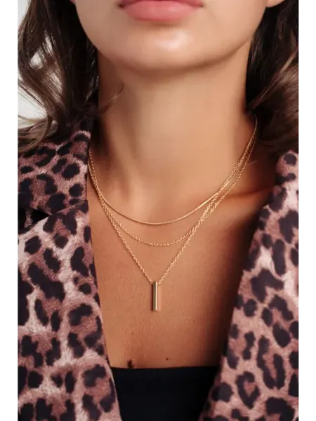 M.A.R.Y. Royal accessories Цепочка многослойная с подвеской